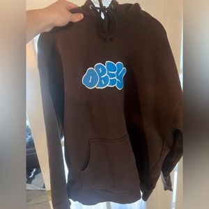 Obey spray paint hoodie